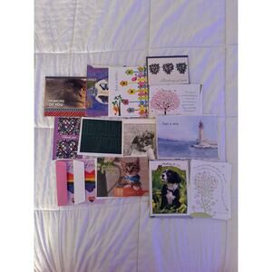 Lot of 14 Greeting Cards Thinking of You Hello Thank You